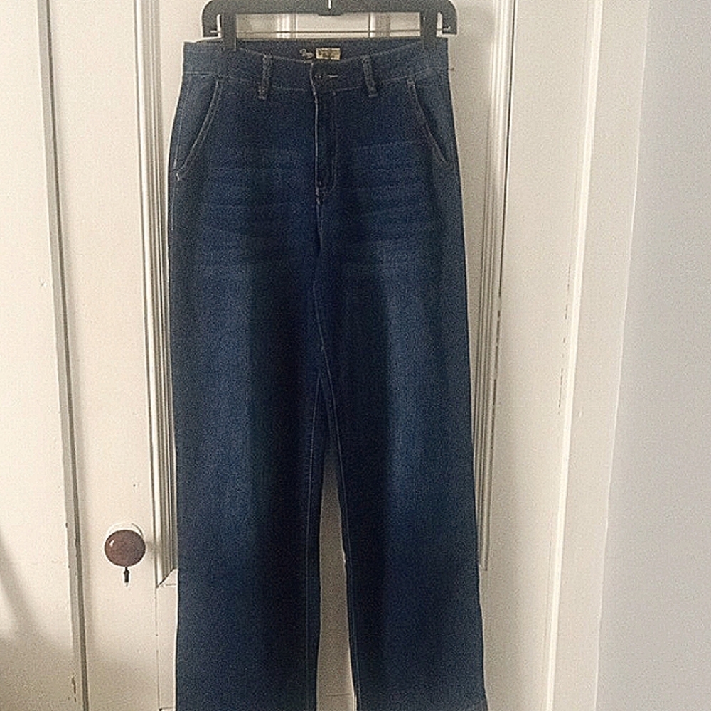 Suzanne Betro Vintage Loose Baggy Style Jeans/Wide Legged Denim Ladies 29"